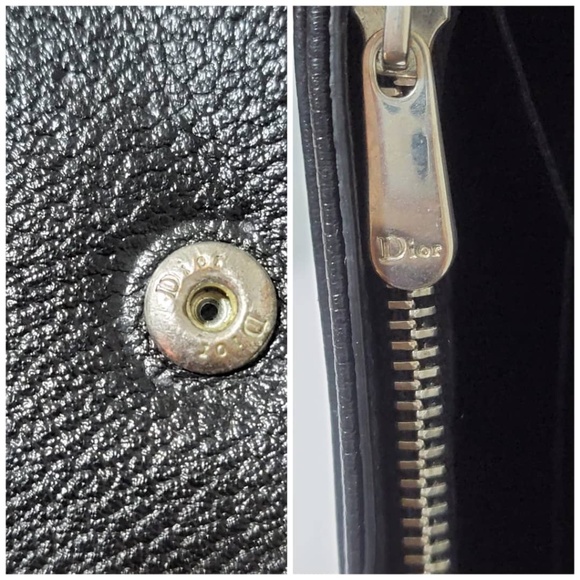 Authentic CHRISTIAN DIOR Diorama Wallet On Chain Black - Picture 10 of 16